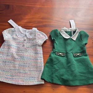Green and Multicolor Kids Dresses Set - Janie & Jack 12-18 months NWT